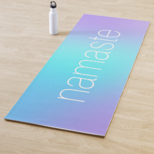 Namaste Aqua und Lavender Gradient Yogamatte