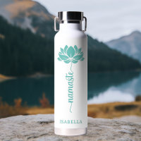 Namaste Aquamarin Lotus Blume Moderner Personalisi