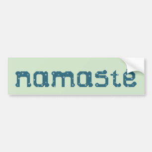 Namaste aquamariner Autoaufkleber