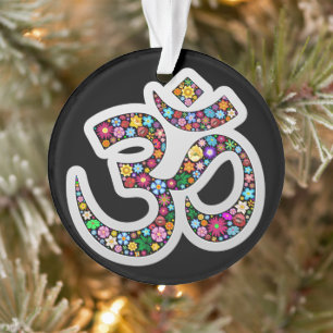Namaste Blumen-Symbol-Kunst Ornament