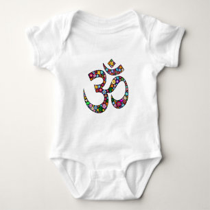 Namaste Blumensymbol Kunst Baby Strampler