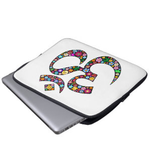 Namaste Blumensymbol Kunst Laptopschutzhülle