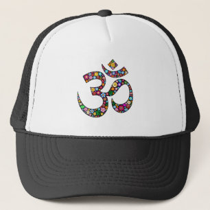 Namaste Blumensymbol Kunst Truckerkappe