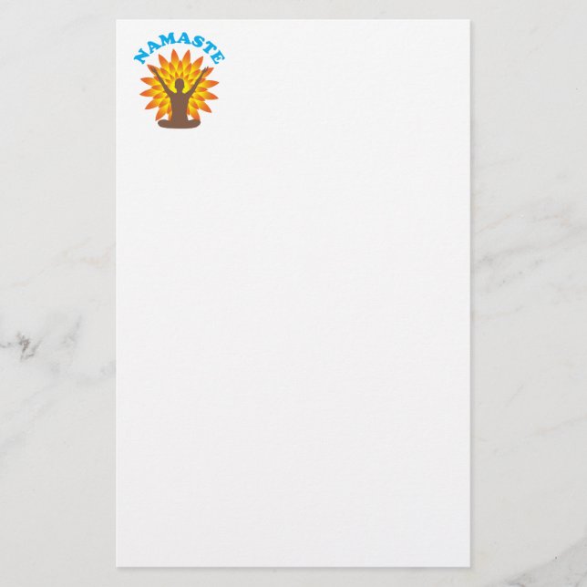 Namaste Briefpapier (Vorderseite)