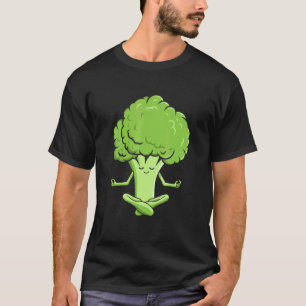 Namaste Brokkoli Meditation Yoga Übungen Brokkoli T-Shirt