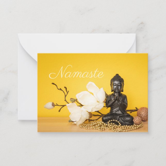 Namaste Buddha Mitteilungskarte (Vorderseite)