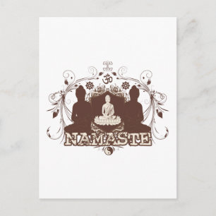 Namaste Buddha Postkarte