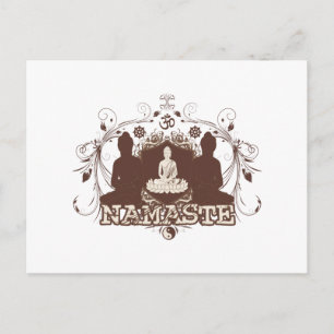 Namaste Buddha Postkarte