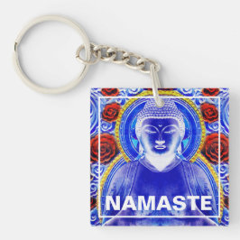 Namaste Buddha Schlüsselanhänger