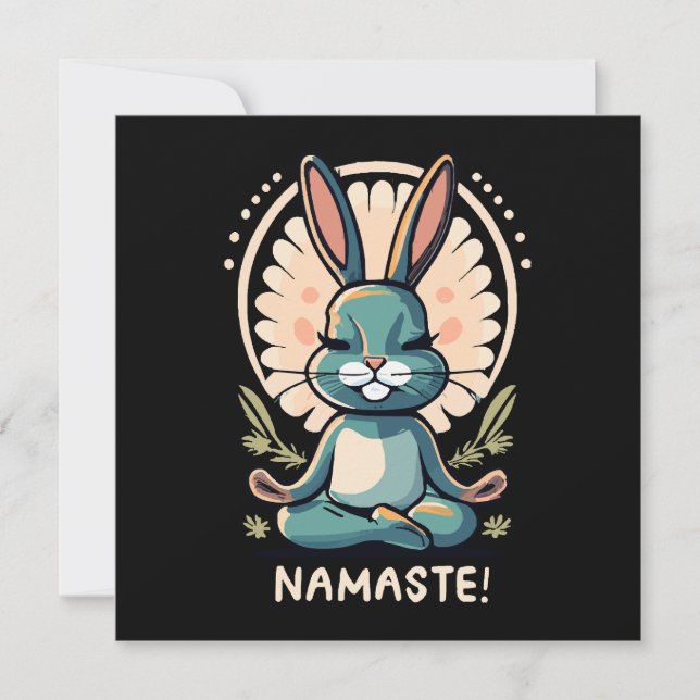 Namaste Bunny Yoga Kaninchen Meditation (Vorderseite)