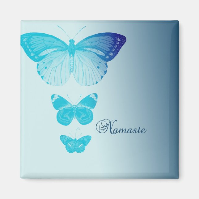 Namaste Butterflies Magnet (Vorne)