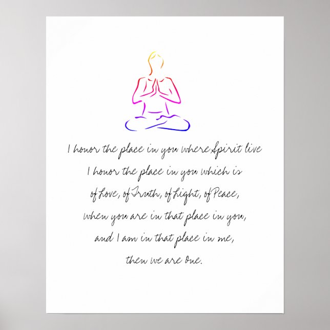 Namaste definiert poster (Vorne)