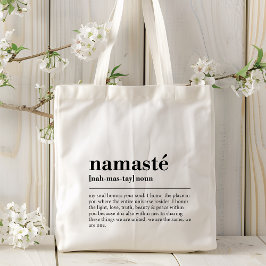 Namaste Definition Yoga Moderne Minimale Meditatio Tragetasche