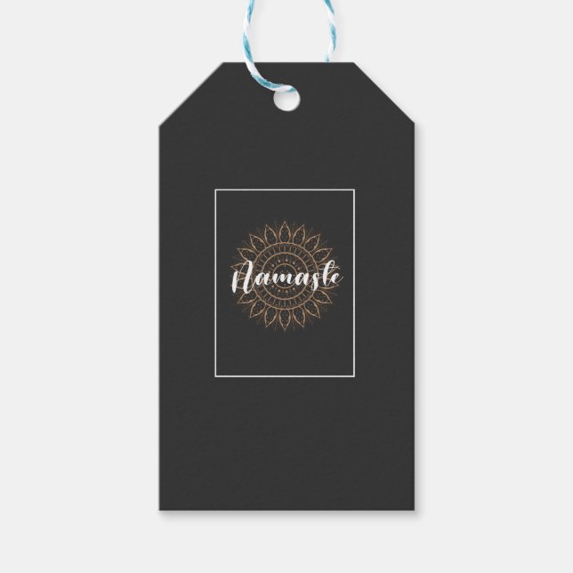 namaste Design-T - Shirt Geschenkanhänger (Vorderseite)