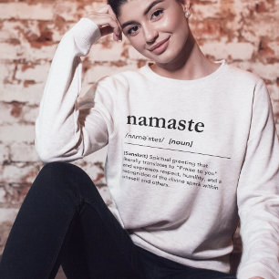 Namaste Dictionary Spirituelle Yoga-Gedächtnis Sweatshirt