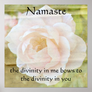 Namaste Divinity Blume Poster