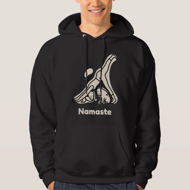 Namaste Dog Yoga Hoodie (Vorderseite)