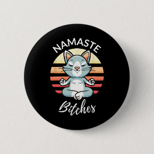 Namaste Es Sarkastisches Yoga Lustige Meditation Y Button