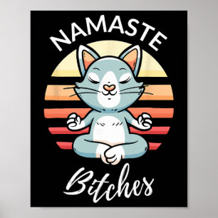 Namaste Es Sarkastisches Yoga Lustige Meditation Y Poster