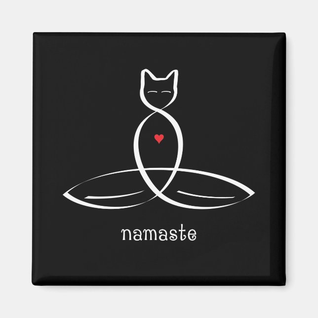 Namaste - Extravaganter Stiltext. Magnet (Vorne)
