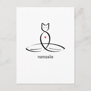 Namaste - Extravaganter Stiltext. Postkarte