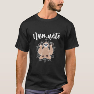 Namaste Faultier Yoga-Lehrer meditiert Lotus-Henne T-Shirt