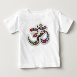 Namaste Floral Yoga-Symbol Baby T-shirt