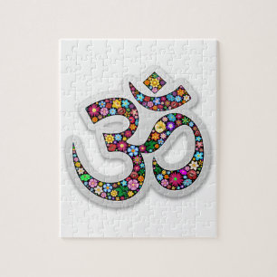 Namaste Floral Yoga-Symbol Puzzle
