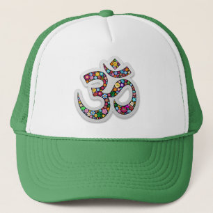 Namaste Floral Yoga-Symbol Truckerkappe