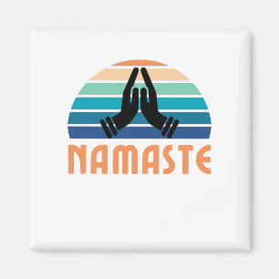 Namaste: Friedliche Stäbe Magnet