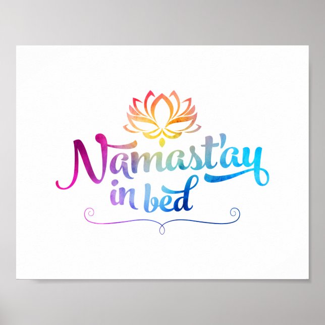 Namaste Funny Quote Poster (Vorne)