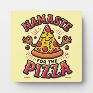 Namaste für die Pizza - Funny Yoga Fotoplatte