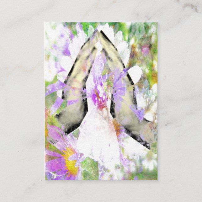 Namaste Gebets-betende HandVisitenkarten Visitenkarte (Vorderseite)