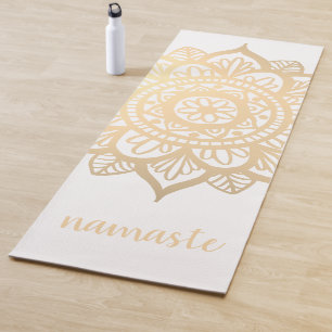 Namaste Gold Mandala Blume Yogamatte