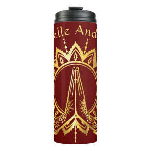 Namaste Hands Flasche für Reisegewässer