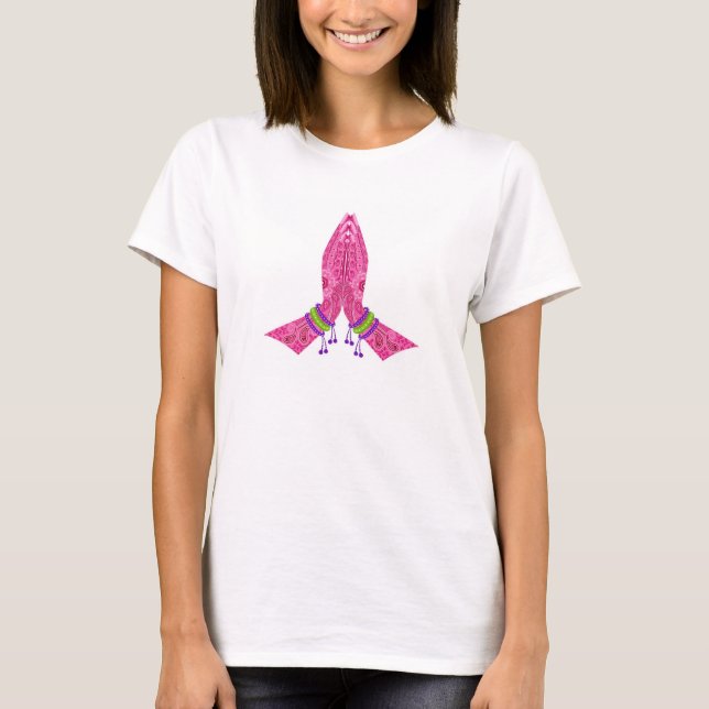 Namaste Hands-T - Shirt (Vorderseite)