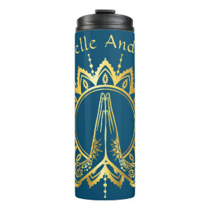 Namaste Hands Travel Mug Thermosbecher