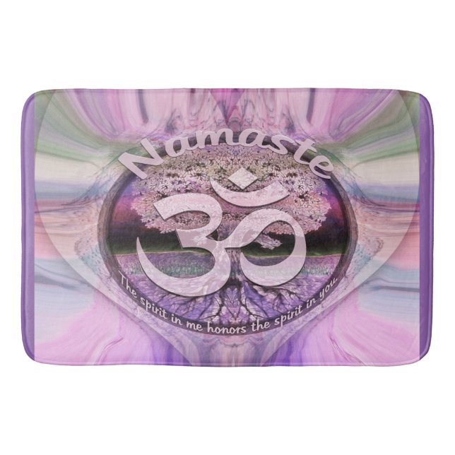 Namaste Herz Badematte (Vorderseite)