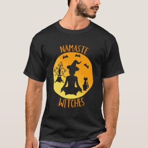 Namaste Hexen Halloween-Shirt Lustiges Yoga-Hexe T-Shirt