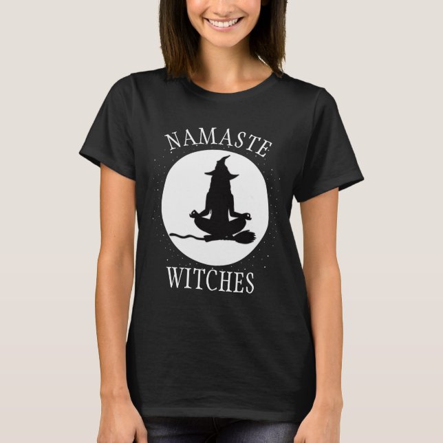 Namaste Hexen Halloween T-Shirt (Vorderseite)