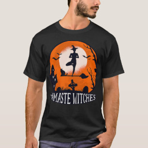 Namaste Hexen Lustige Yoga Halloween für Frauen T-Shirt