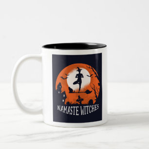 Namaste Hexen Zweifarbige Tasse