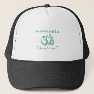 Namaste - I bow to you (in green) Truckerkappe