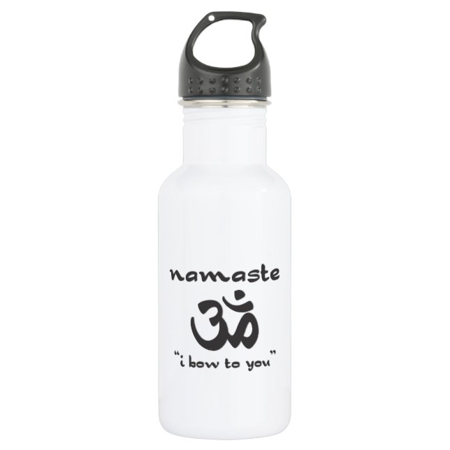 Namaste - I Bow To You Trinkflasche (Vorderseite)