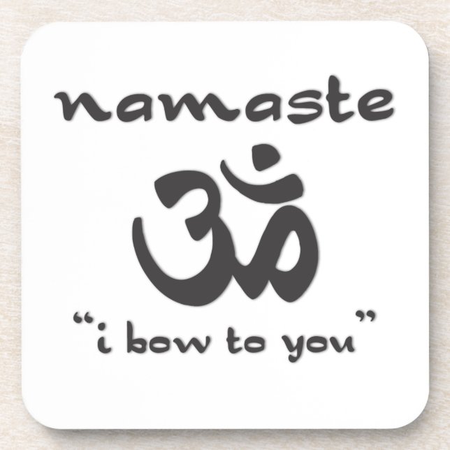 Namaste - I Bow To You Untersetzer (Vorderseite)