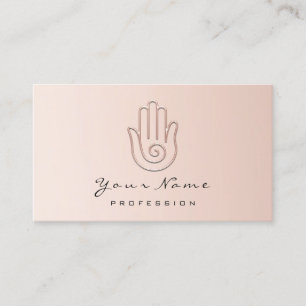 Namaste Joga Reflexzonenmassage PinkLogo Terminkarte