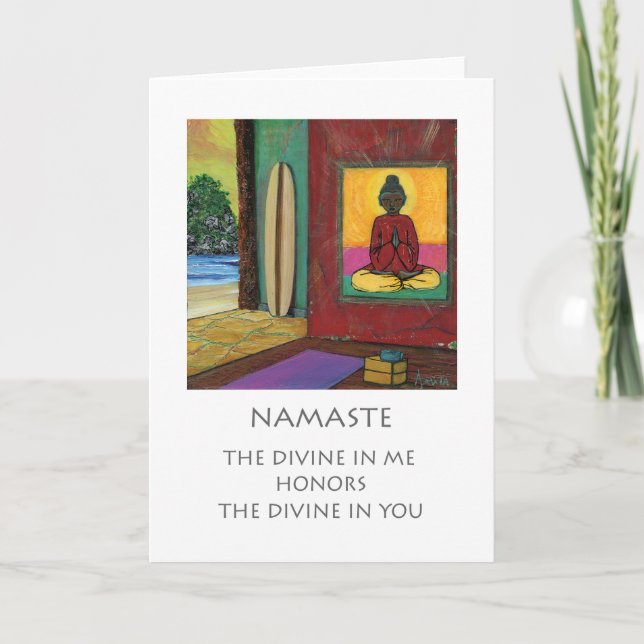 Namaste Karte (Vorderseite)
