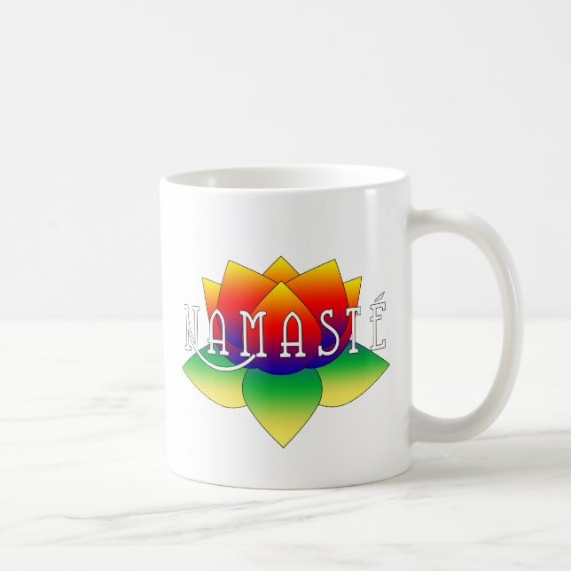 Namaste klare Lotos-Yoga-Tasse Tasse (Rechts)