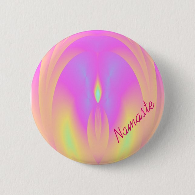 Namaste Lautsprecher-Yoga Reiki Knopf-Knöpfe Button (Vorderseite)