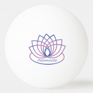 Namaste Lila und Pink Lotus Blume Tischtennisball